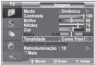 SAMSUNG LE52M87BD - Pode selectionar a tonalidade que mais lhe agrada. - 1
