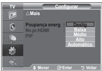 SAMSUNG LE52M87BD - Utilizar a funcao Poupanca energ. - 2