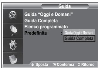 SAMSUNG LE52M87BD - Impostazione della guida Predefinita - 1