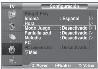 SAMSUNG LE52M87BD - Uso del Modo Juego - 1