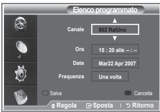 SAMSUNG LE52M87BD - Uso della funzione Elenco programmato - 4