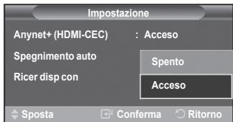 SAMSUNG LE52M87BD - Disattivazione automatica di un dispositivo Anynet+ allo spegnimento del teilevisore - 3