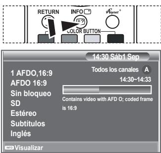 SAMSUNG LE52M87BD - Visualización de la información de los programas - 1