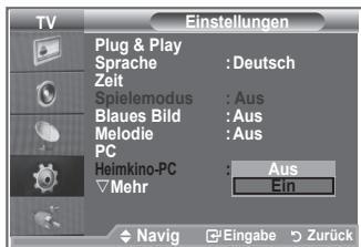 SAMSUNG LE52M87BD - Einstellen des Heimkino-PC - 2
