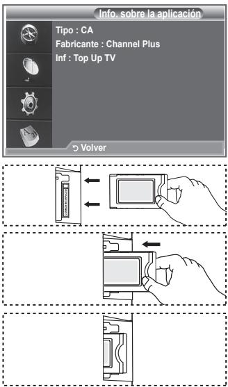 SAMSUNG LE52M87BD - La interfazcomings contiene y muestra informacion acerca del CAM insertado en la ranura Cl. - 1