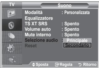 SAMSUNG LE52M87BD - Attivazione dell'audio dell'imagine secondaria - 2