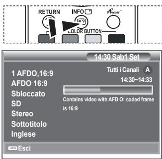 SAMSUNG LE52M87BD - Visualizzazione di informazioni sul programma - 1
