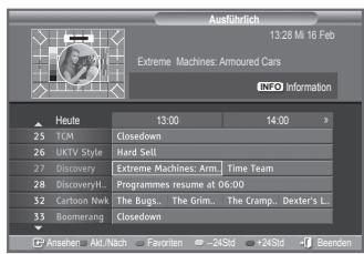 SAMSUNG LE52M87BD - EPG-Informationen (Elektronischer Programmführer) anzeigen - 2