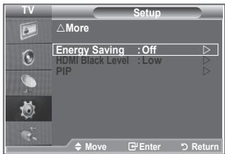 SAMSUNG LE52M87BD - Using the Energy Saving Feature - 1