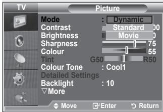 SAMSUNG LE52M87BD - Changing the Picture Standard - 2