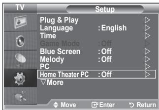 SAMSUNG LE52M87BD - Setting the Home Theater PC - 1