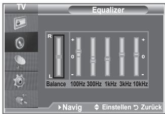 SAMSUNG LE52M87BD - Ton (Equalizer) einstellen - 2