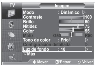SAMSUNG LE52M87BD - Activación de la luz de fondo - 1