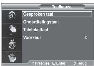 SAMSUNG LE52M87BD - Hiermee geeft u de taalformatie voor het inkomende signalaal weer. - 1