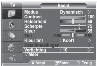 SAMSUNG LE52M87BD - U kurz de helderheid van het scherm aanpassen door de helderheid van de LCD-achtergrundverlichting aan te passen (0-10). - 1