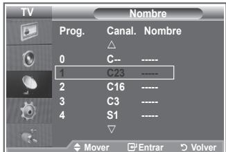SAMSUNG LE52M87BD - Asignación de nombres de canales - 2