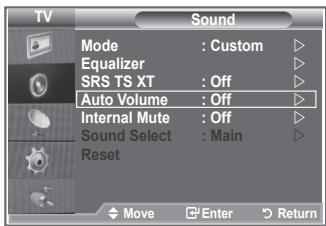 SAMSUNG LE52M87BD - Adjusting the Volume Automatically - 1