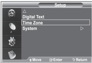 SAMSUNG LE52M87BD - Select the time zone where locate - 1