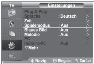SAMSUNG LE52M87BD - Spielemodus verwenden - 1