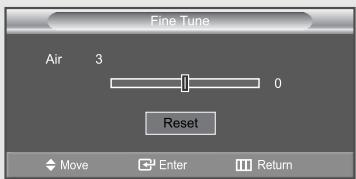 Fine Tune Air 3 0 Reset Move Enter Return