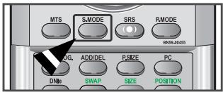 MTS S.MODE SRS R.MODE BN18-40455 LOG. ADD/DEL PSIZE PC DNMe SWAP SIZE POSITION