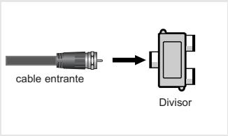cable entrante Divisor