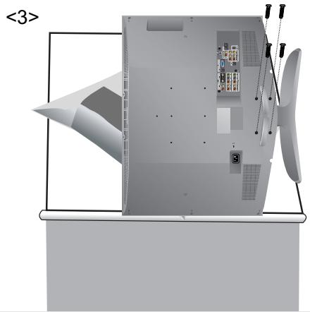 SAMSUNG LN-R238WXC - Installing the stand - 2
