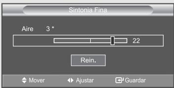 Sintonia Fina Aire 3 ° 22 Rein. Mover Ajustar Guardar