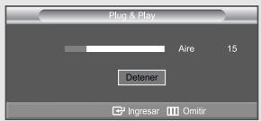 Plug & Play Aire 15 Detener Ingresar Omitir