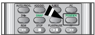 AUTO PROG. ADDIDEL PSIZE PC DNMe SWAP POSITION REW STOP PLAY/PAUSE FT
