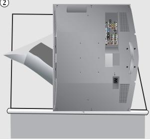 SAMSUNG LN-R238WXC - Cómo ensamblar el Soporte de montaje de pared - 2