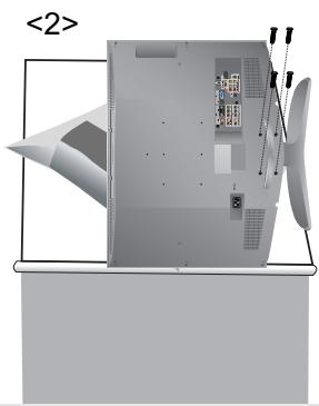 SAMSUNG LN-R238WXC - Disconnecting the stand - 1
