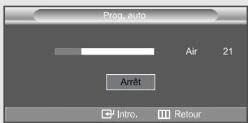 Prog. auto Air 21 Arrêt Intro. Retour