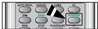 AUTO PROG. ADD/DEL P_SIZE PC DNiE SWAP POSITION REW STOP PLAY/PAUSE PP