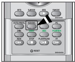 MTS S.MODE SRS P.MODE SHOW-0445 AUTO PROG. ADDIDEL PC DNIs SWAP SEE POSITION REW STOP PLAYPAUSE FF RESET BNS3-0445A