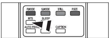 PANODE S.MODE STILL P.SIZE MTS SLEEP AUTO PROJ. CAPTION
