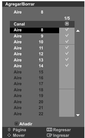 Aire 8 Canal 1/5 Aire 8 ✓ Aire 9 ✓ Aire 10 ✓ Aire 11 ✓ Aire 12 ✓ Aire 13 ✓ Aire 14 ✓ Aire 15 Aire 16 Aire 17 Aire 18 Aire 19 Aire 20 Aire 21 Aire 22 Añadir Página Regresar Mover Ingresar