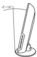 SAMSUNG LN-S1952W - How to Adjust the Angle of the TV - 1