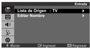 Lista de Origen : TV Editar Nombre