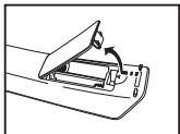 SAMSUNG LN-S1952W - Installing Batteries in the Remote Control - 1