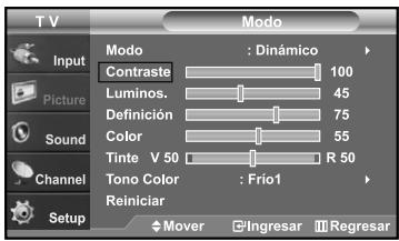 SAMSUNG LN-S2652D - Uso de los parámetros de imagen automáticos - 4