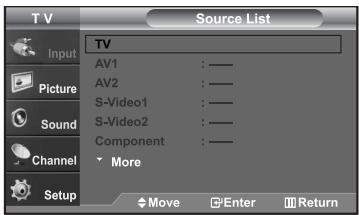 SAMSUNG LN-S2652D - To Select the Source (depending on the model) - 2
