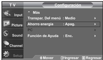 SAMSUNG LN-S2652D - Uso de la función de ahorro de energía - 1