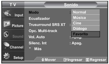 SAMSUNG LN-S2652D - Uso de los parámetros de sonido automáticos - 1