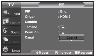 SAMSUNG LN-S2652D - Cambio del canal PIP - 1