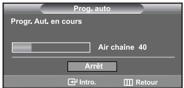SAMSUNG LN-S2652D - Enregistrement des canal dans la mémoire (méthode automatique) - 3
