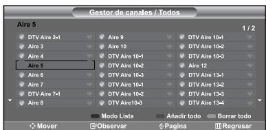 SAMSUNG LN-S2652D - Configuración del Gestor de Canales - 4