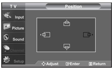 SAMSUNG LN-S2652D - Changing the Screen Position - 2