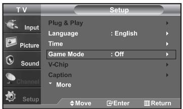 SAMSUNG LN-S2652D - Using the Game Mode - 1