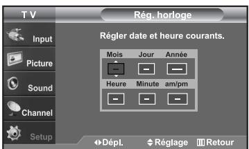 SAMSUNG LN-S2652D - Régler l'horloge - 6